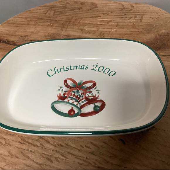 Vintage Christmas 2000 - Ceramic Crafted Dish / Tray / Decor by Pfaltzgraff USA - Picture 2 of 11